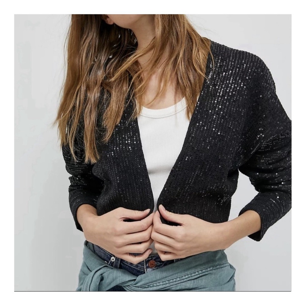 Anthropologie Maeve Artemia Sequined Cardigan, Sz‎ M/L